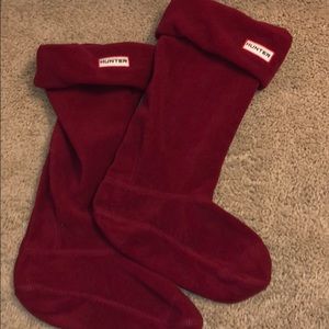 Red hunter insert socks